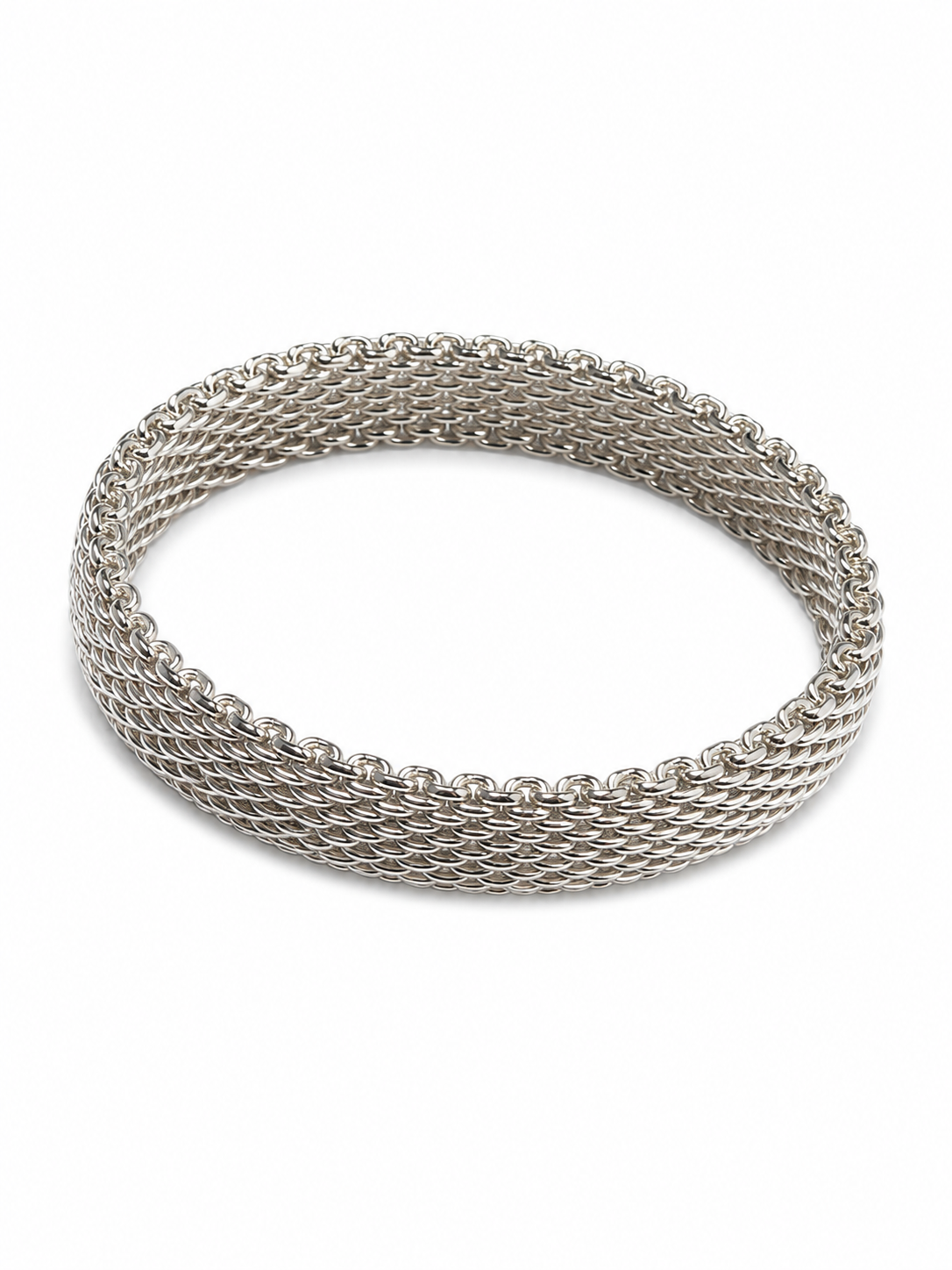 Sterling Silver Somerset Mesh bangle bracelet