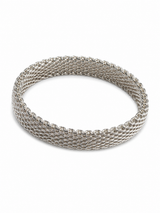 Sterling Silver Somerset mesh bangle bracelet