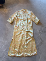 Silk Cream Brocade Coat 1960s