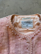 Three Piece Blush Pink Vintage Skirt Suit