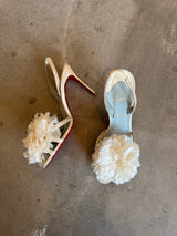 Flower Pom Pom Heel