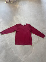 Red Silk Blouse