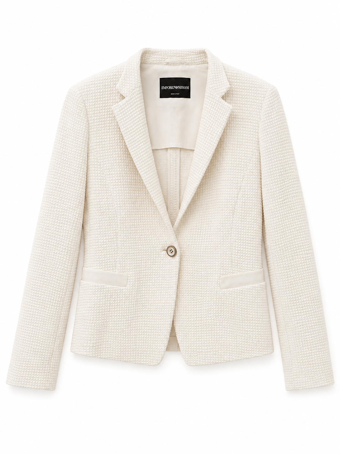 Knit Cream Blazer