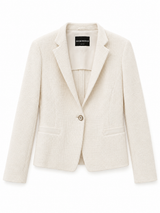 Knit Cream Blazer