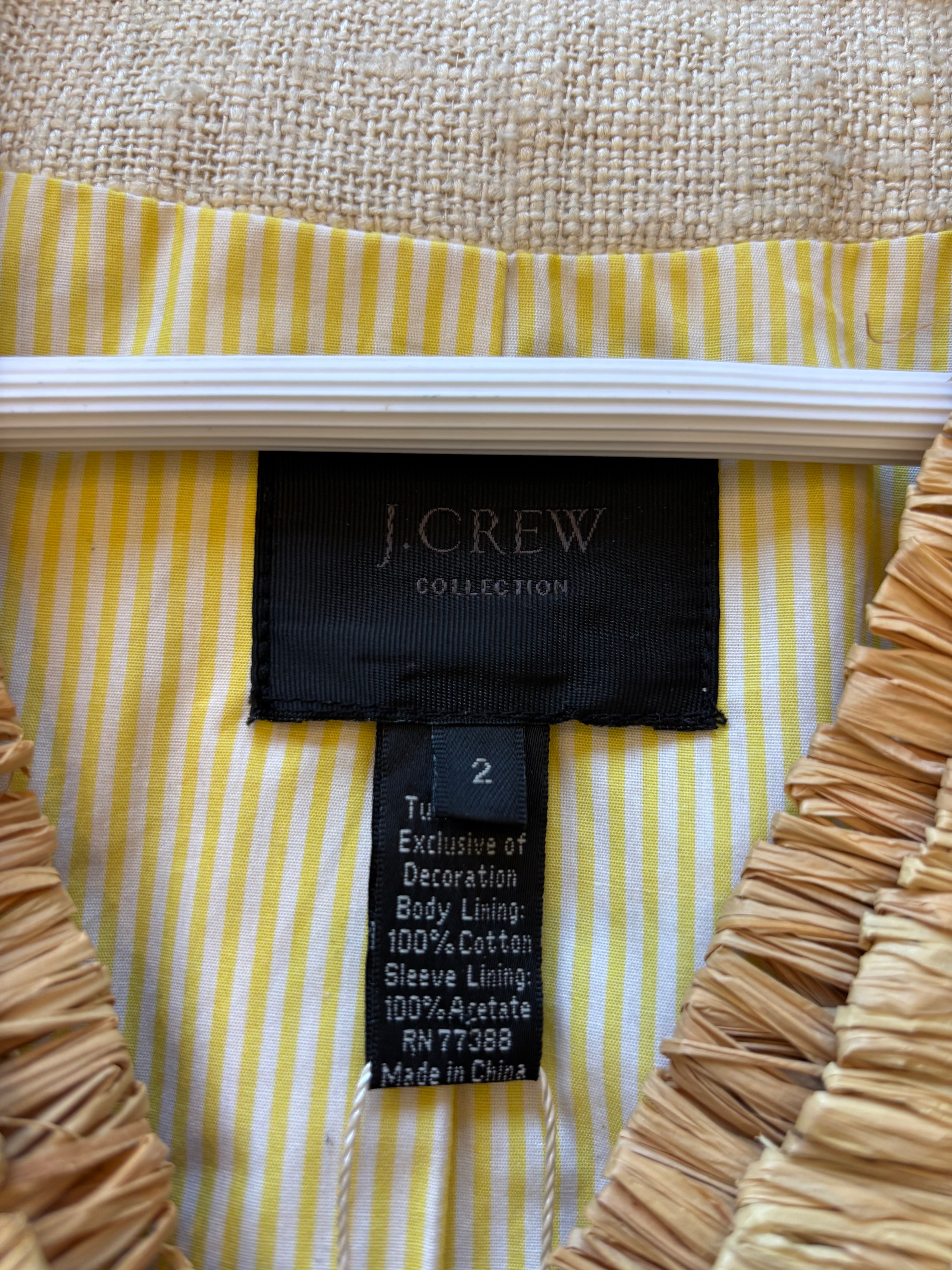 J. Crew Beige Cropped Jacket