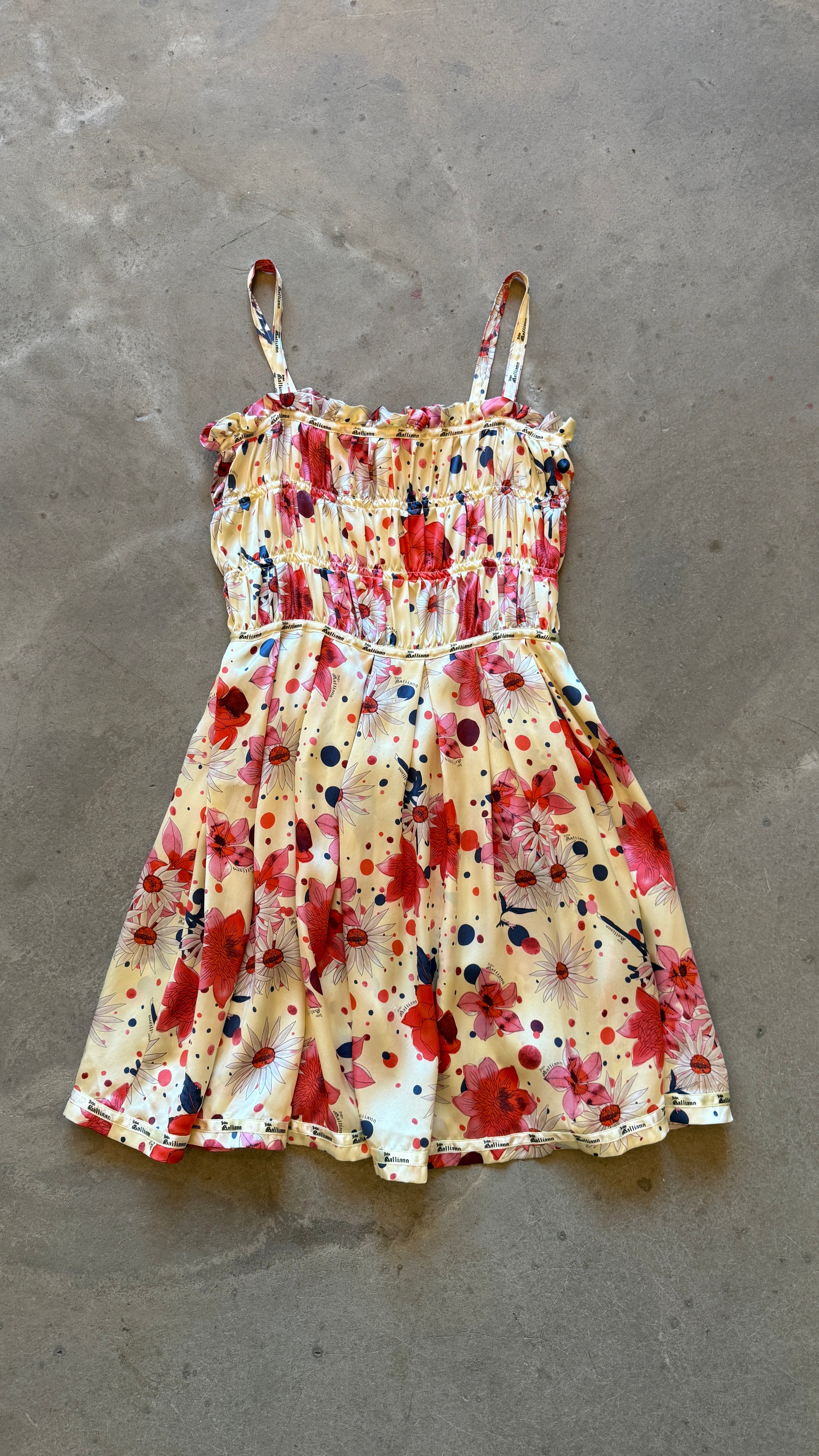 Vintage Silk Floral Dress