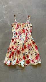 Vintage Silk Floral Dress