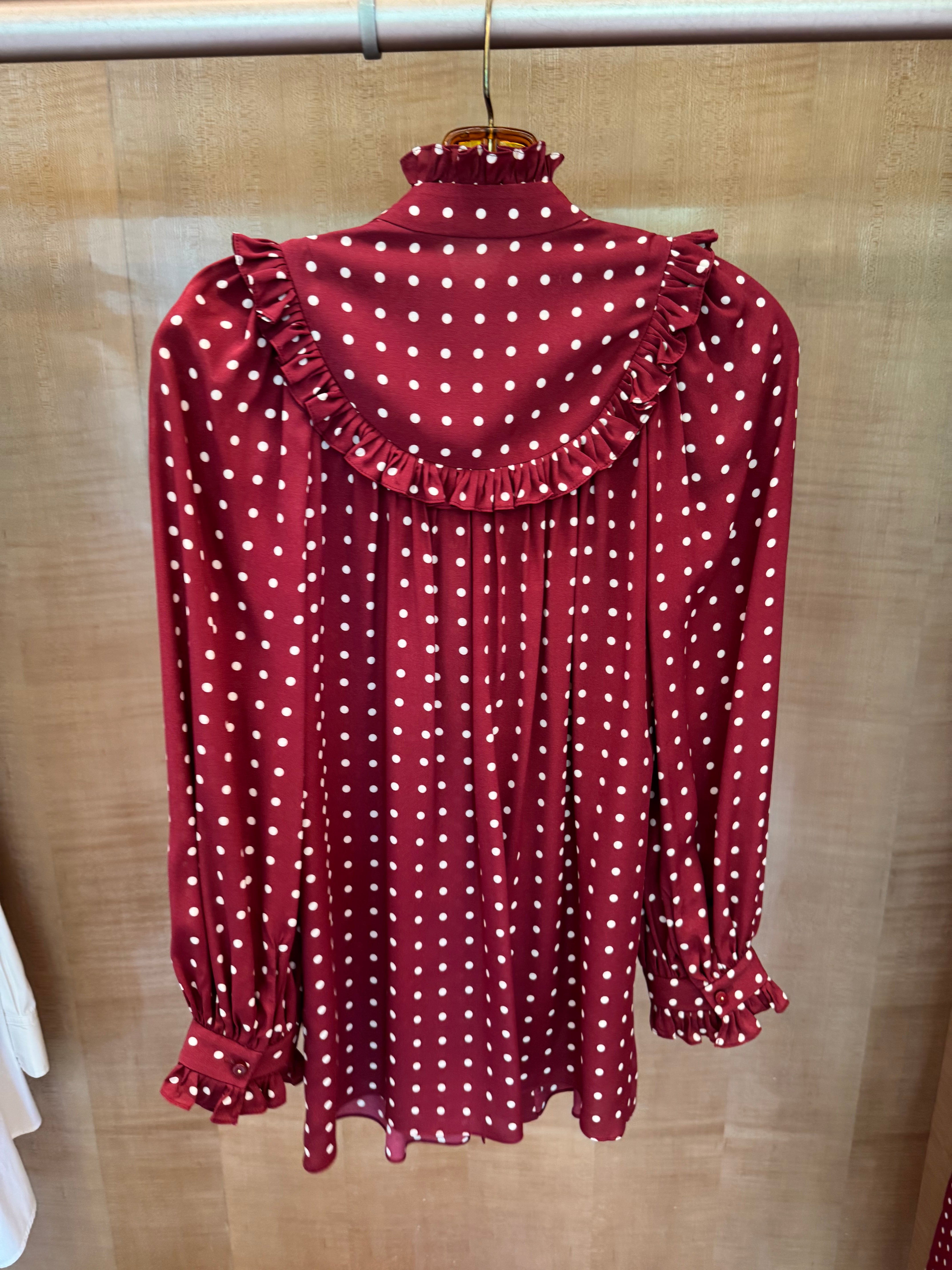 Silk Polka Dot Set