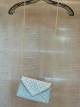 Envelope Pearly Jacquard Clutch Bag