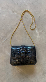 Vintage Crocodile Leather Bag