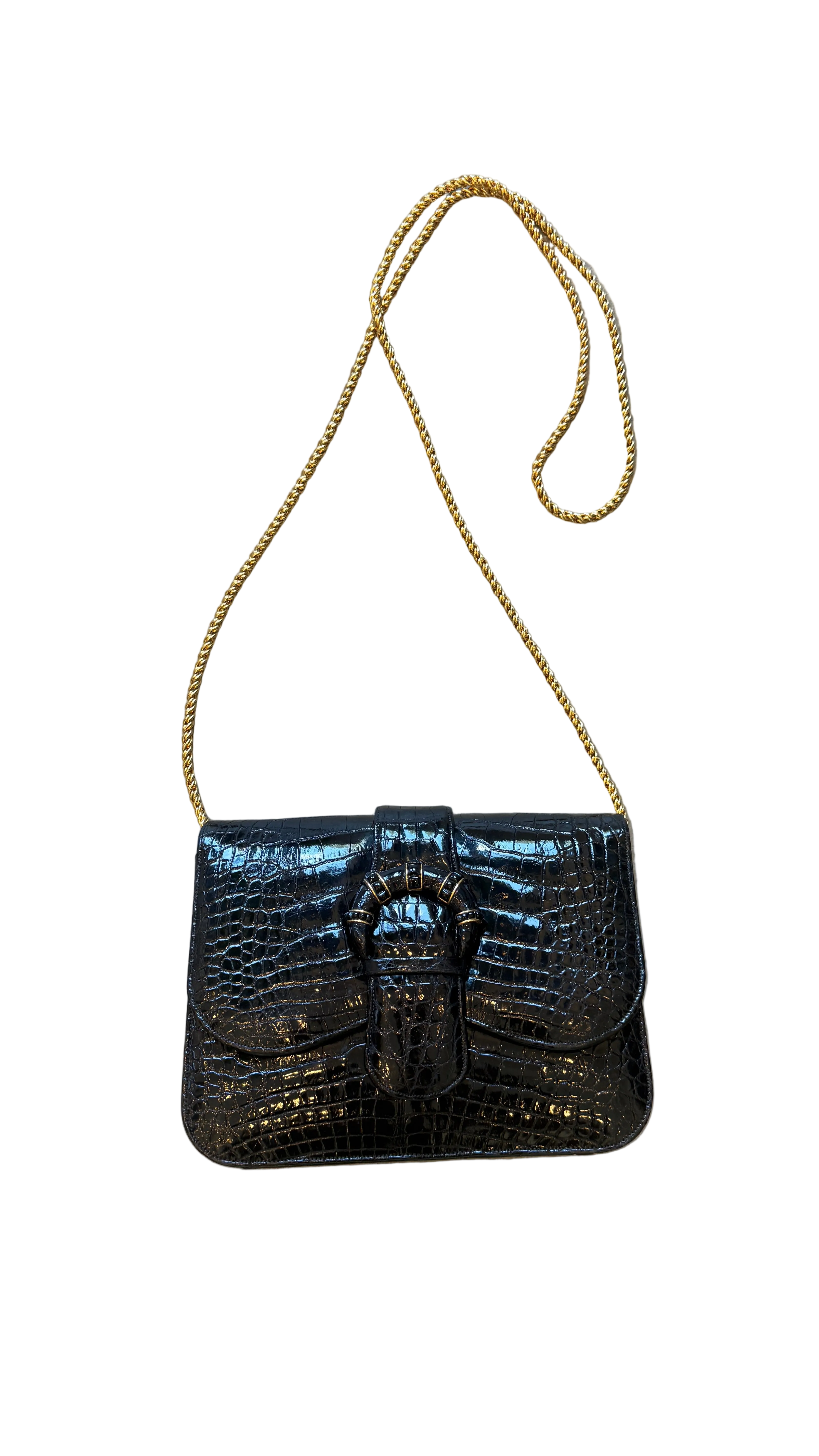 Vintage Crocodile Leather Bag