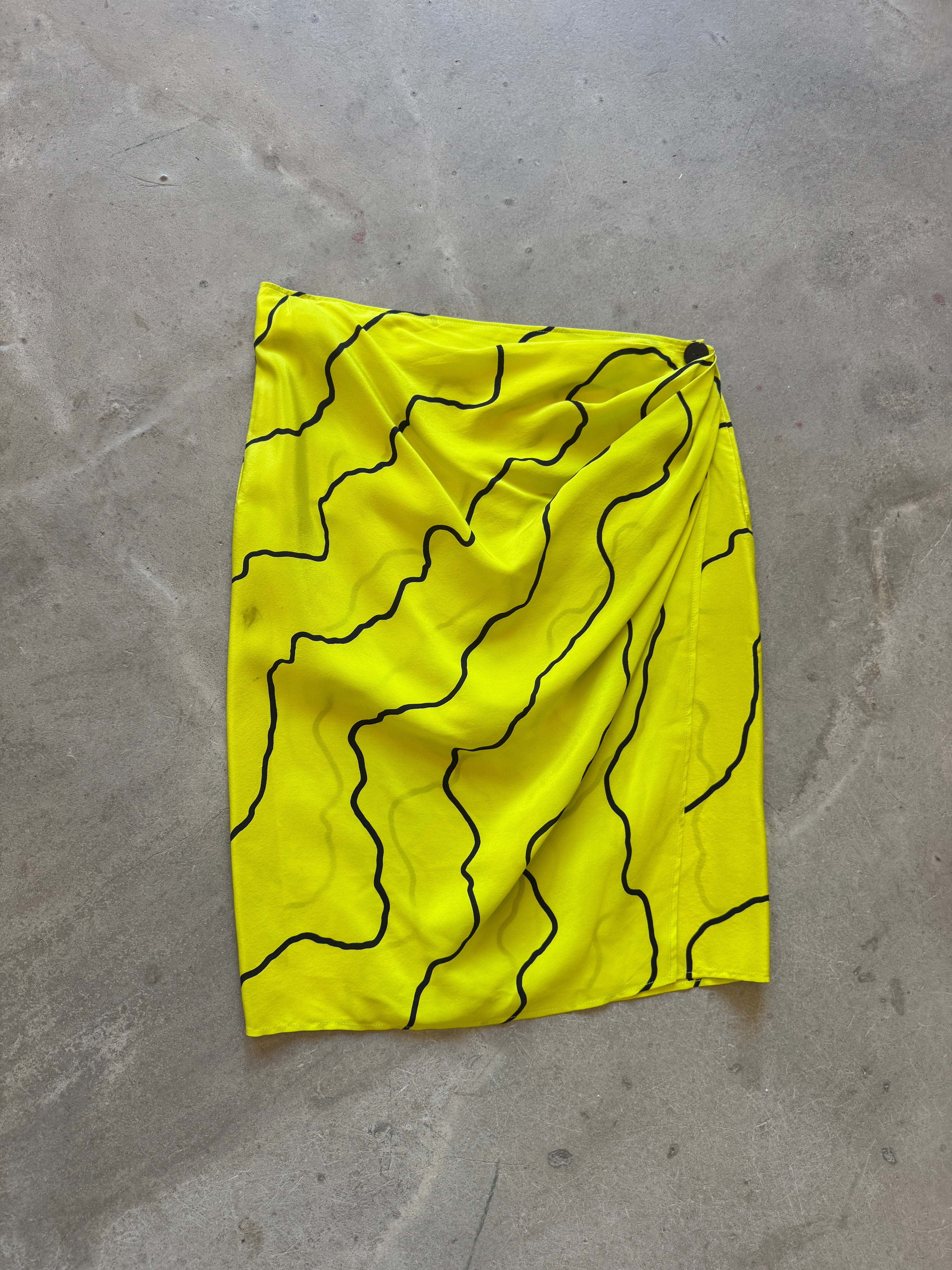 Vintage Silk Wrap Skirt