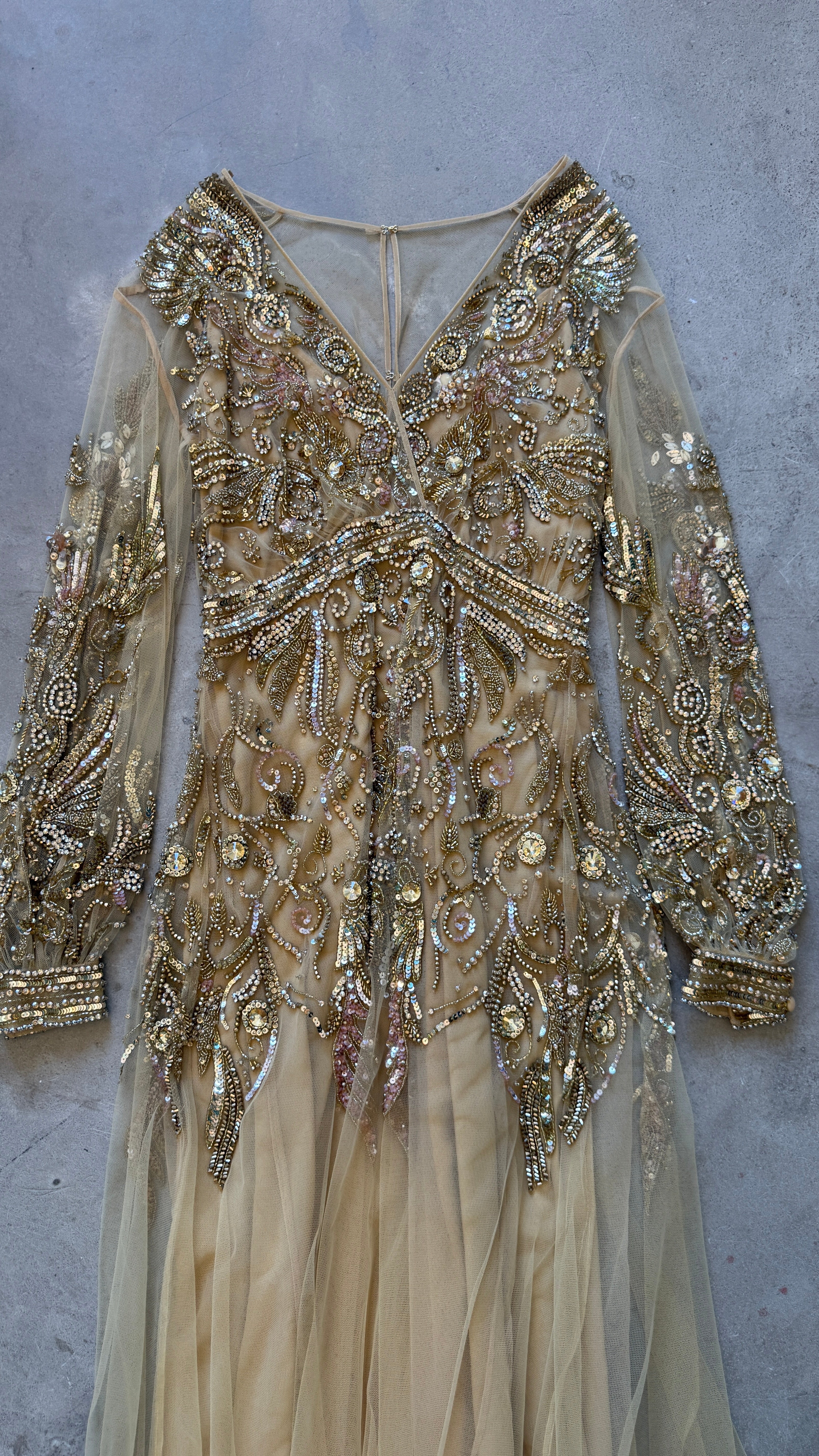 Gold Embellished Gown