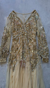 Gold Embellished Gown