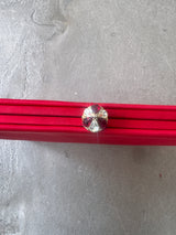 Red Silk Vintage Clutch