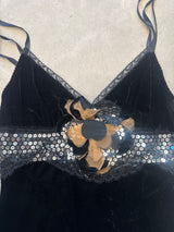 Velvet Embellished Top