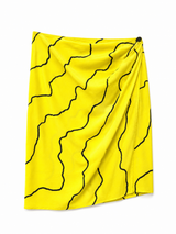 Vintage Silk Wrap Skirt