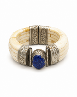 Bone & Lapis Bracelet 1980s