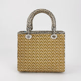Lady Dior in Woven Bamboo and Water Snake