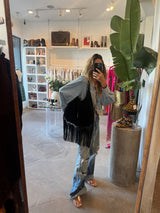 Gucci New Jackie Nouveau Fringe Hobo Bag
Black Suede | Circa 2014