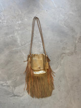 Vintage Leather Fringe Bag