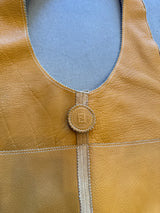 Vintage Selleria pebbled leather hobo bag