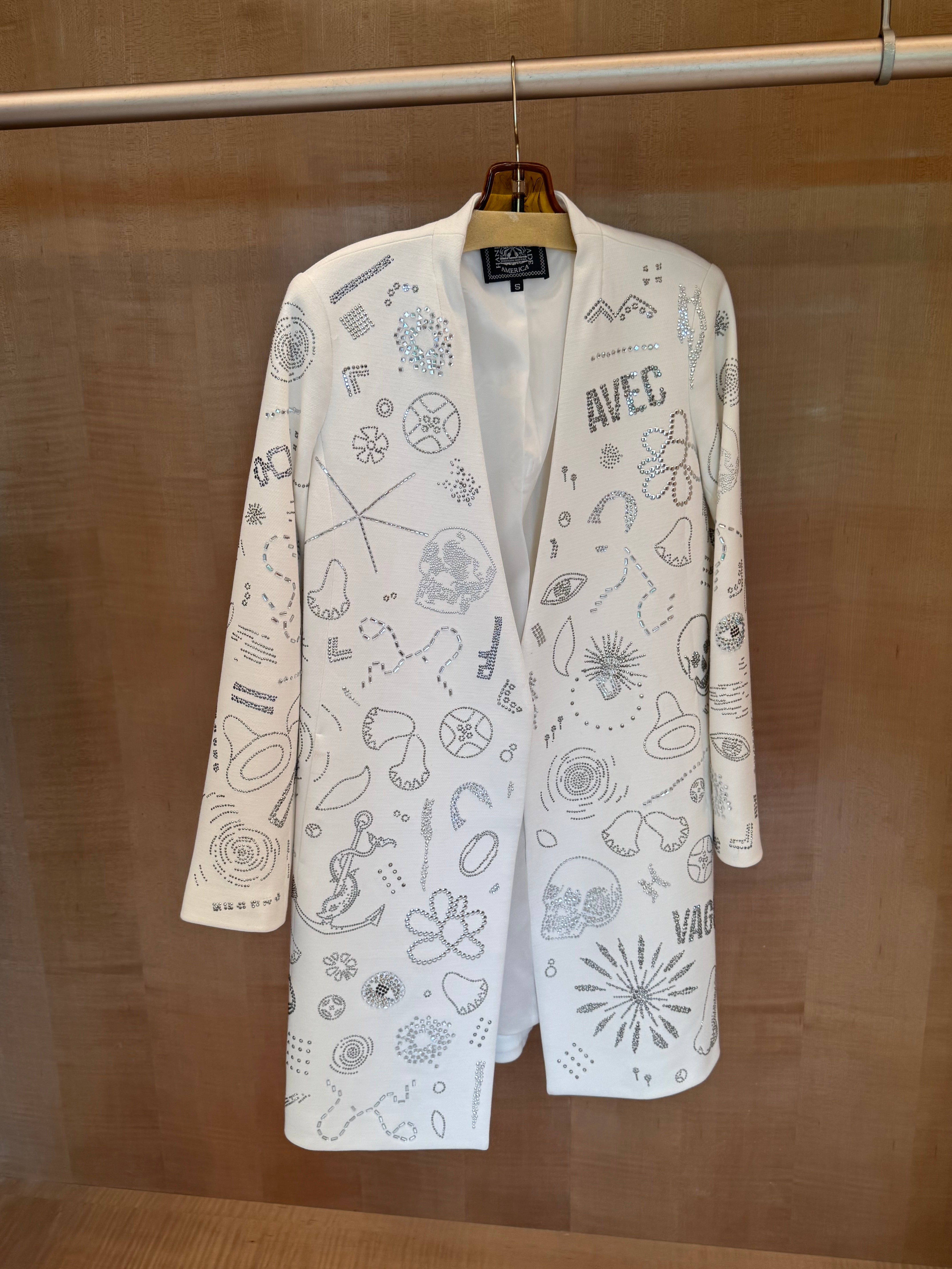 SS16 Crystal Embellished Coat