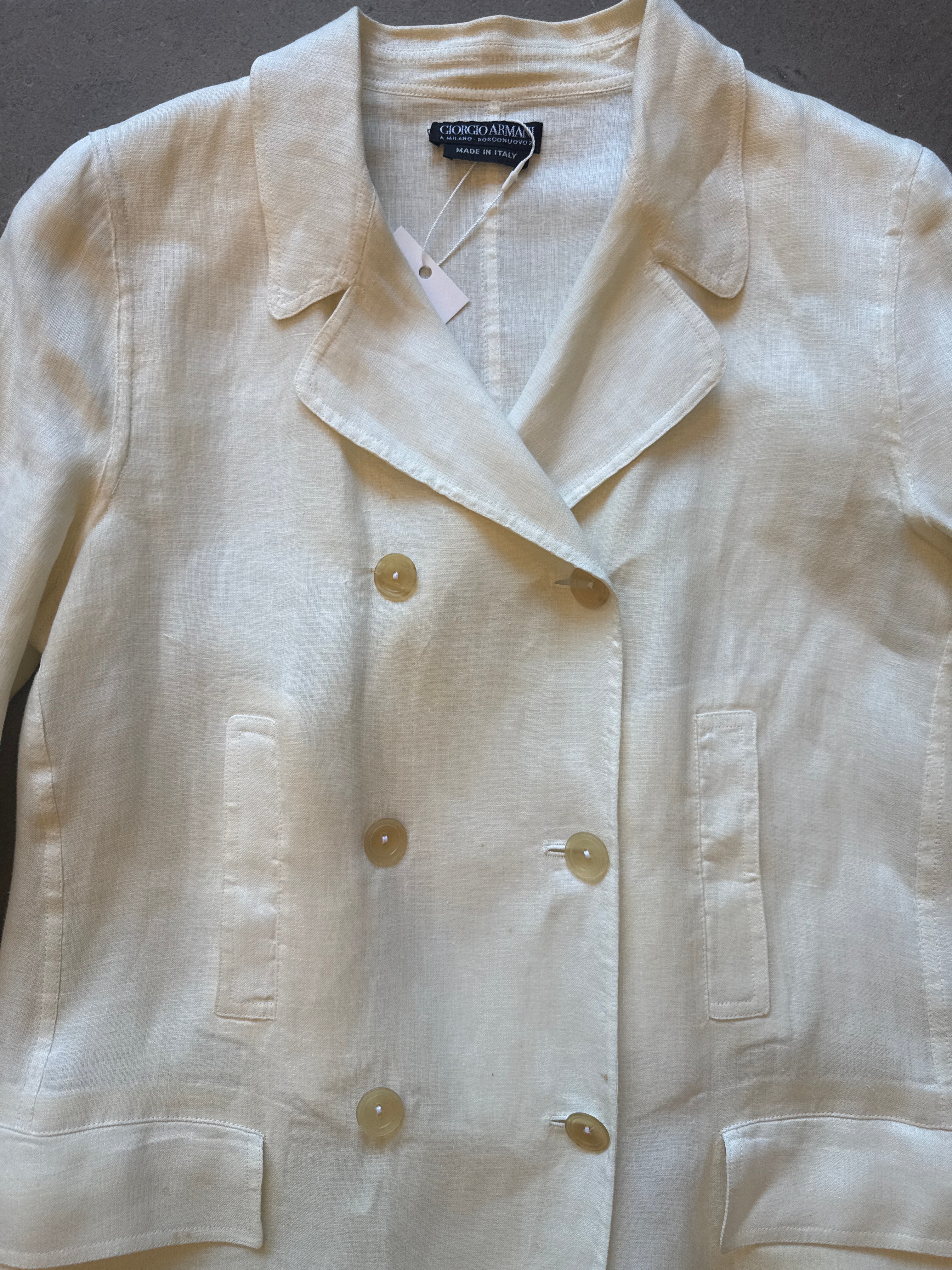 Vintage Linen Blazer