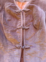 Dusty Rose Velvet Vintage jacket with Frog Closures