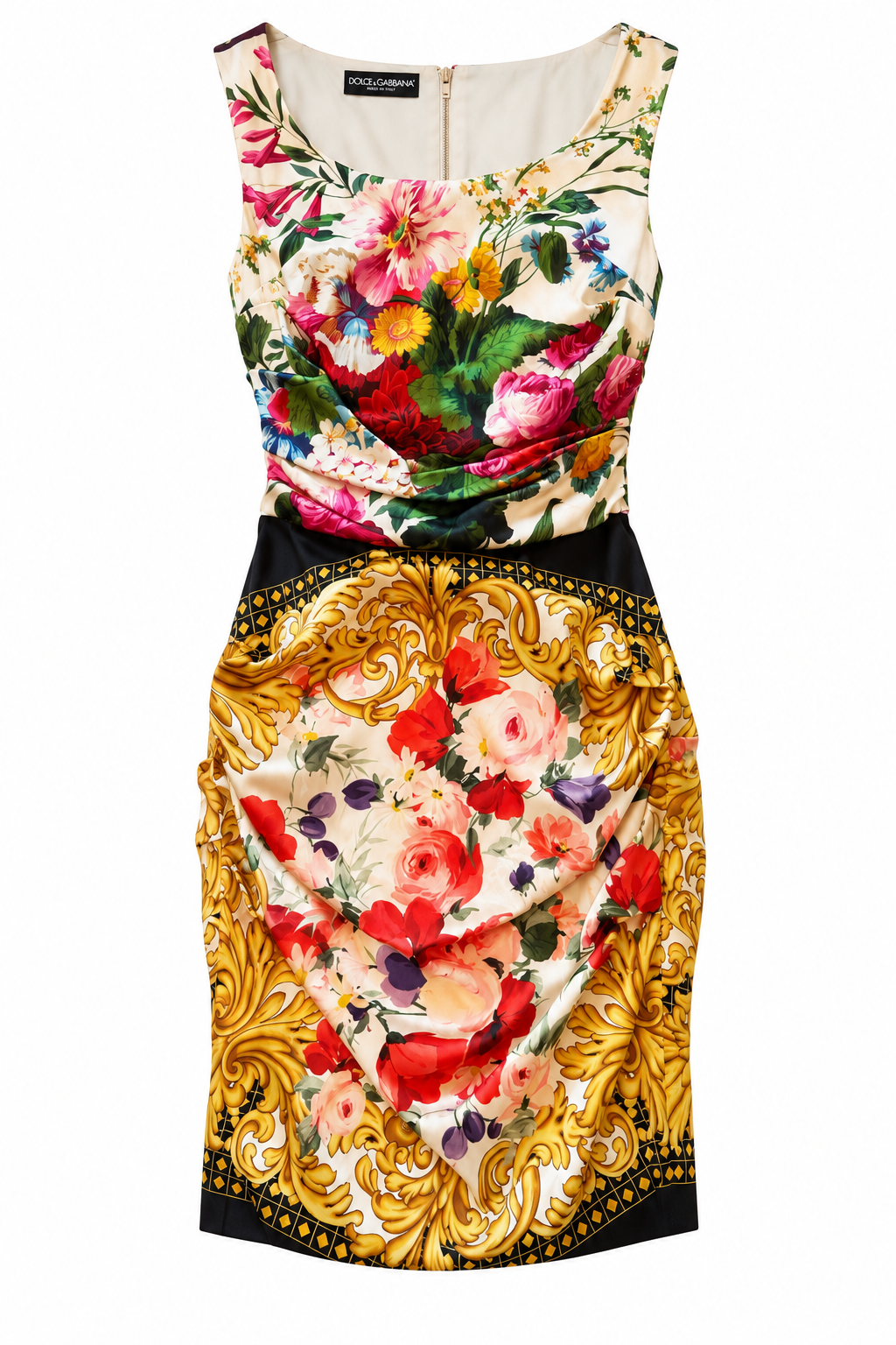 Silk Floral Printed Dress
