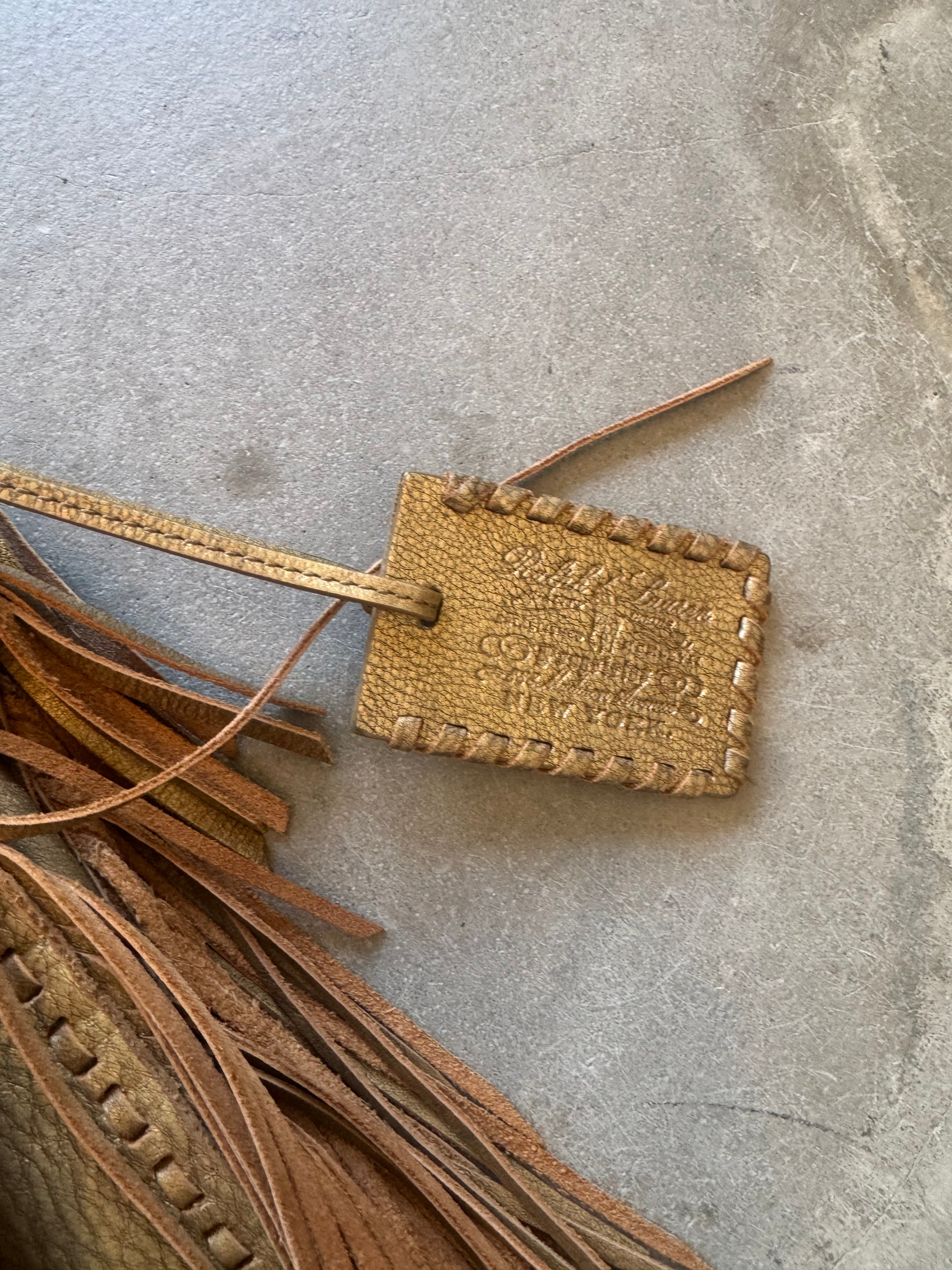Vintage Leather Fringe Bag