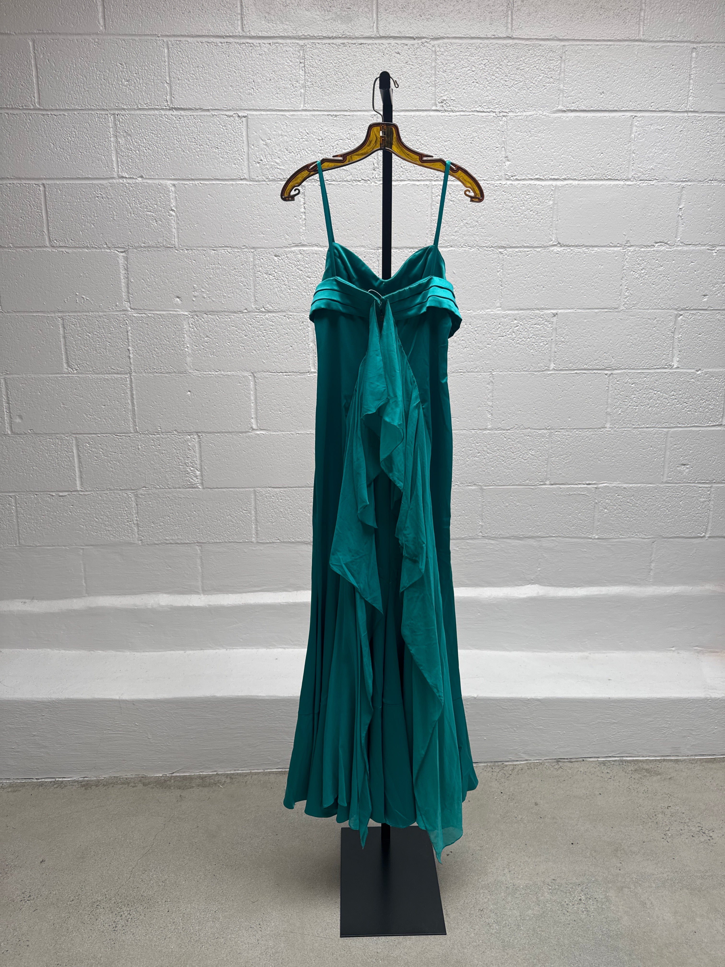 Blue Silk Cavalli Dress
