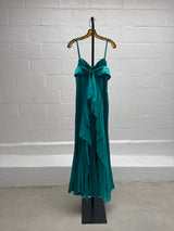 Blue Silk Cavalli Dress