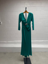 Seafoam Green Gown with Crystal Bow