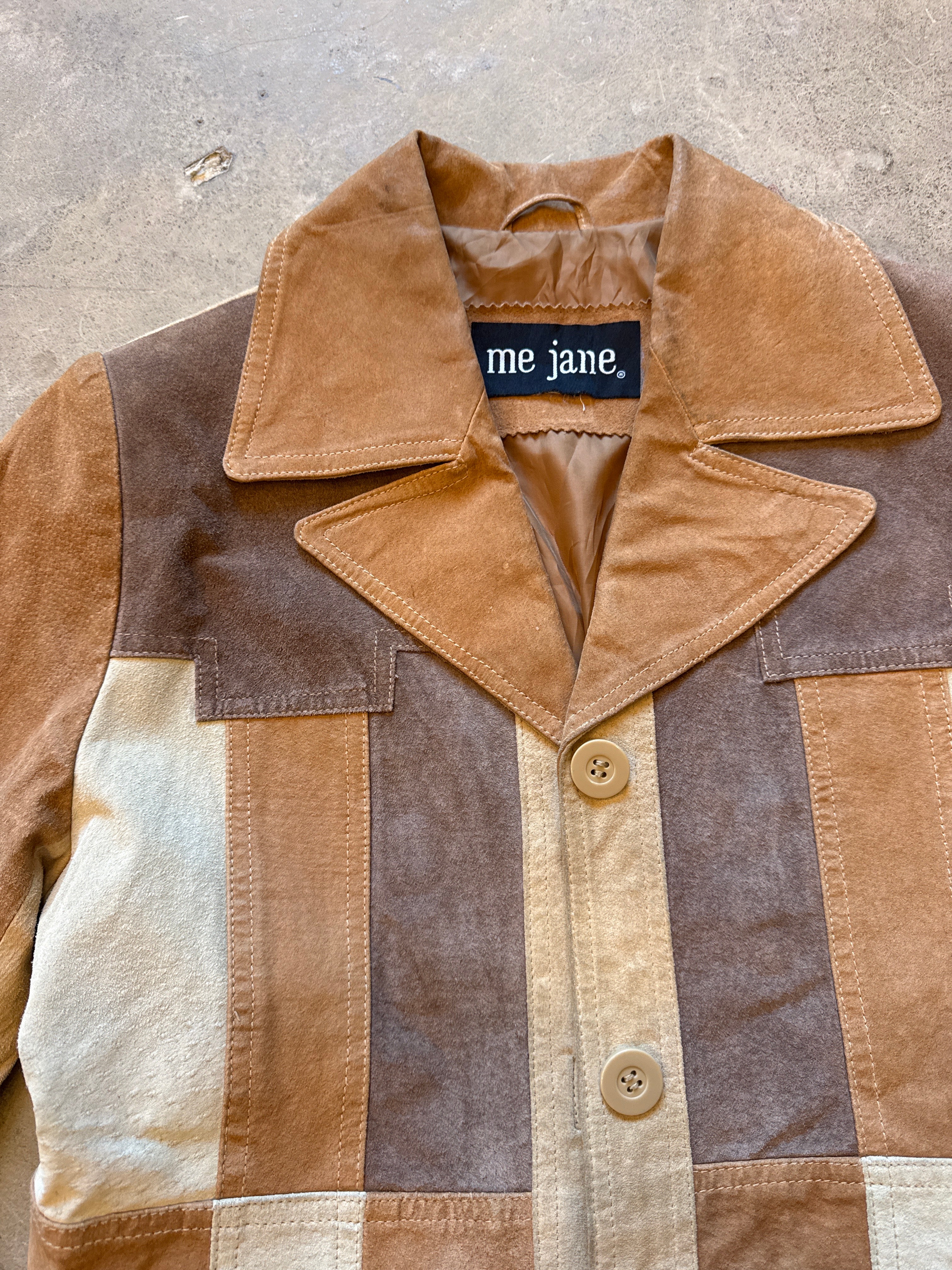 Suede Patchwork Vintage Jacket