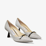 Amita Glitter Slingback Kitten Heel Pumps (39.5)