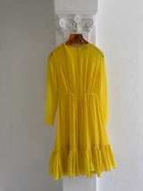Yellow chiffon Dress