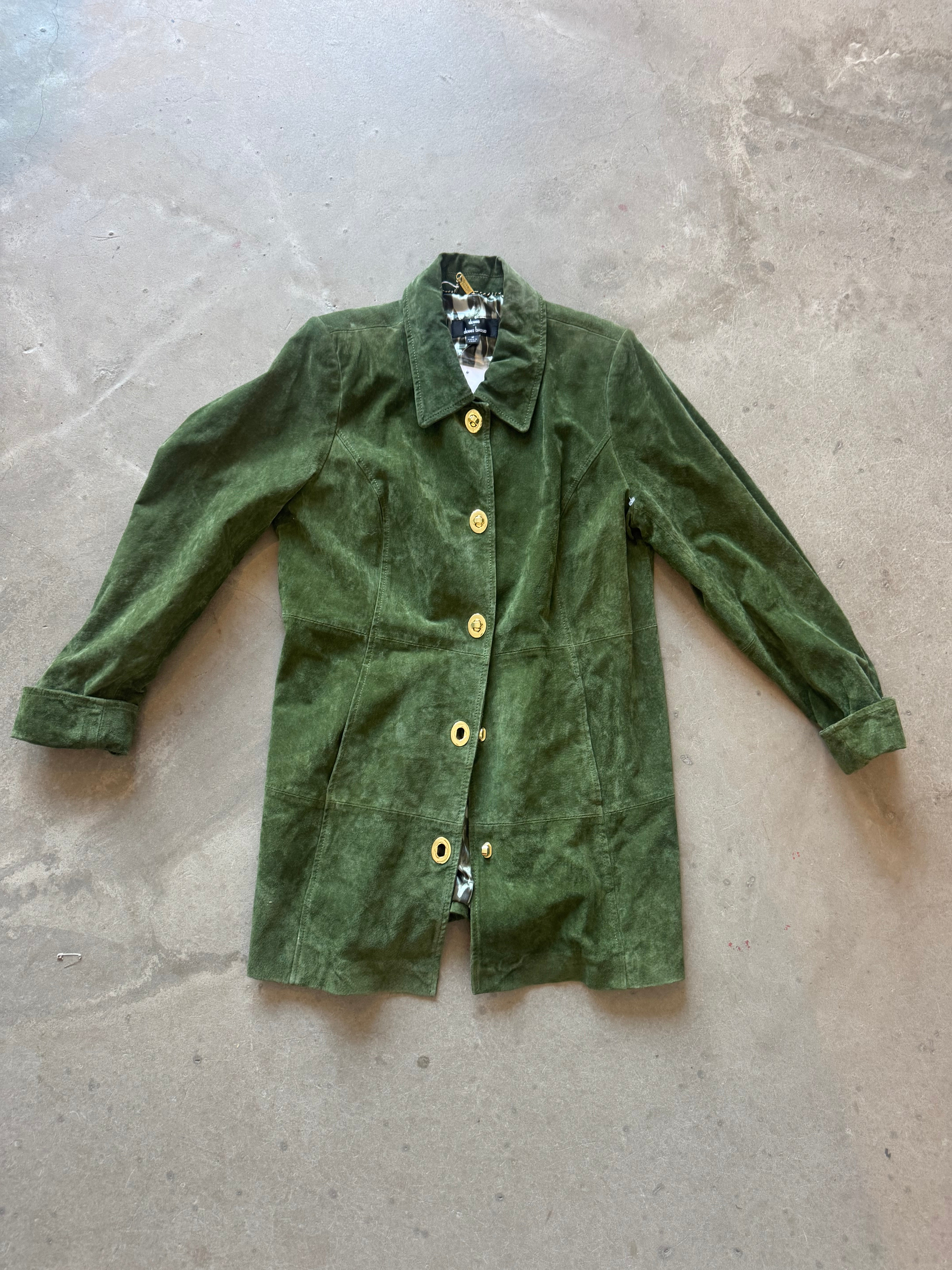 Vintage Green Suede Jacket
