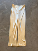 Silk Ivory-Cream Pants