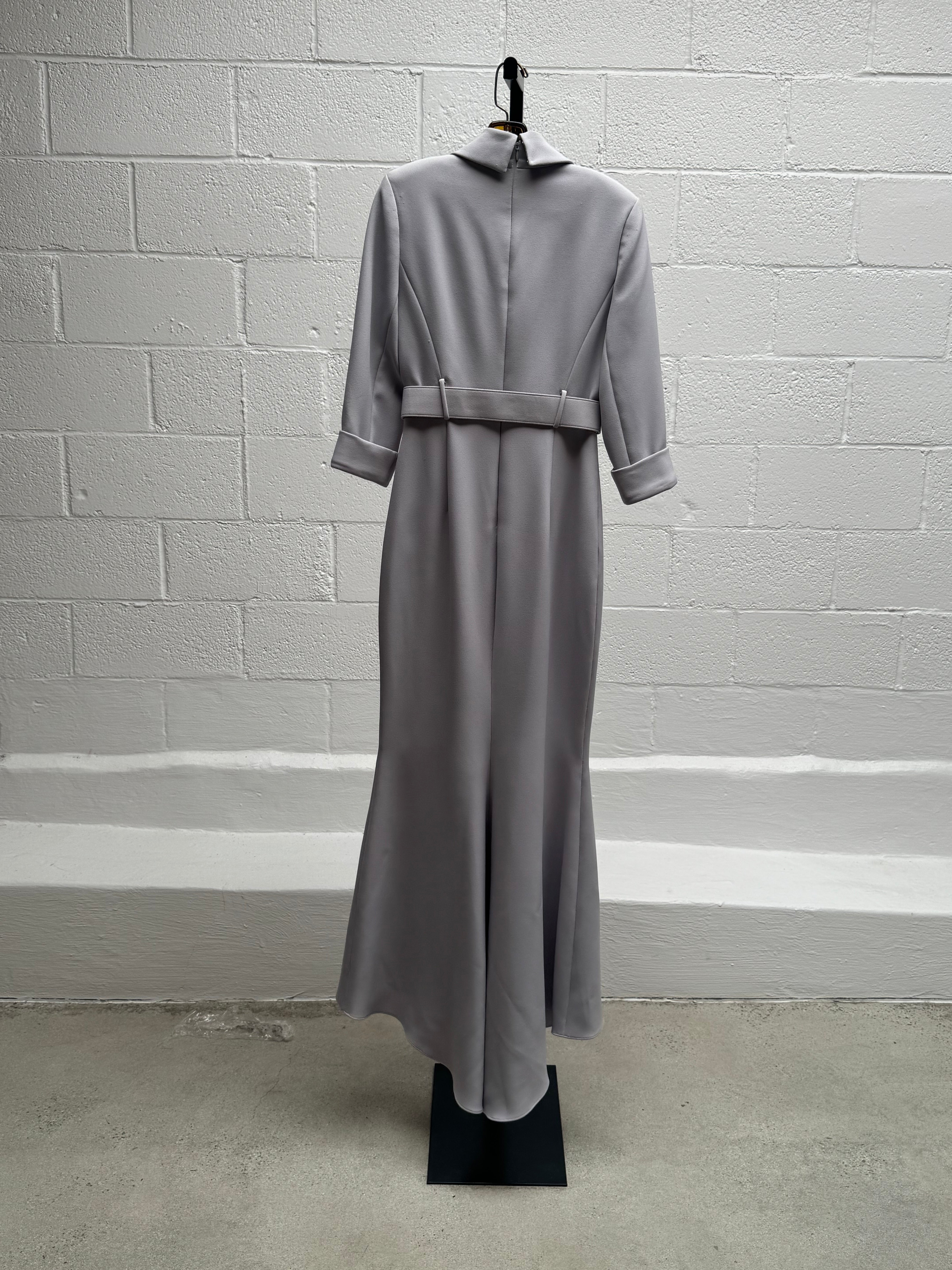 Grey Dress with Beading