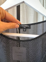 Sheer Glitter Draped Top