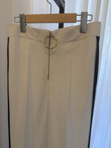 White and Black Striped Pants