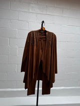 Vintage Suede Like Studded Suit