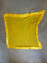 Yellow and Black Polka Dot XL scarf