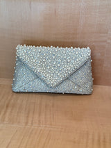 Envelope Pearly Jacquard Clutch Bag