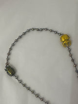 Rare Tomas Maier Scarab Necklace with Fresh Water Pearls and Gold Plating + Ring