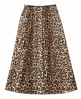 Cheetah silk Slip Skirt
