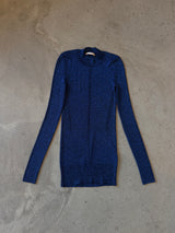 Blue Metallic Knit