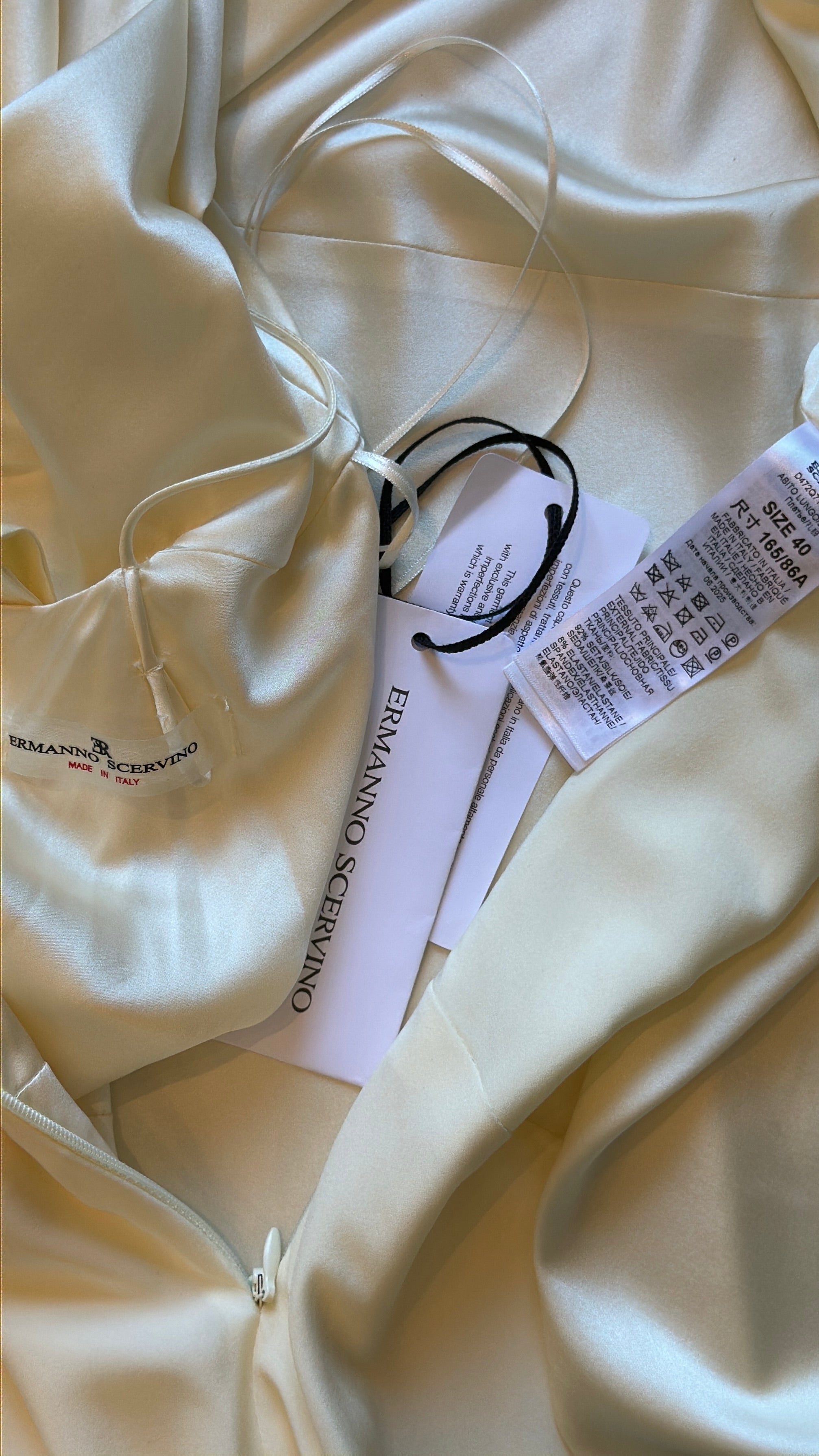 Cream Silk Gown
