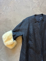 Black Coat w/ Fur Cuffs